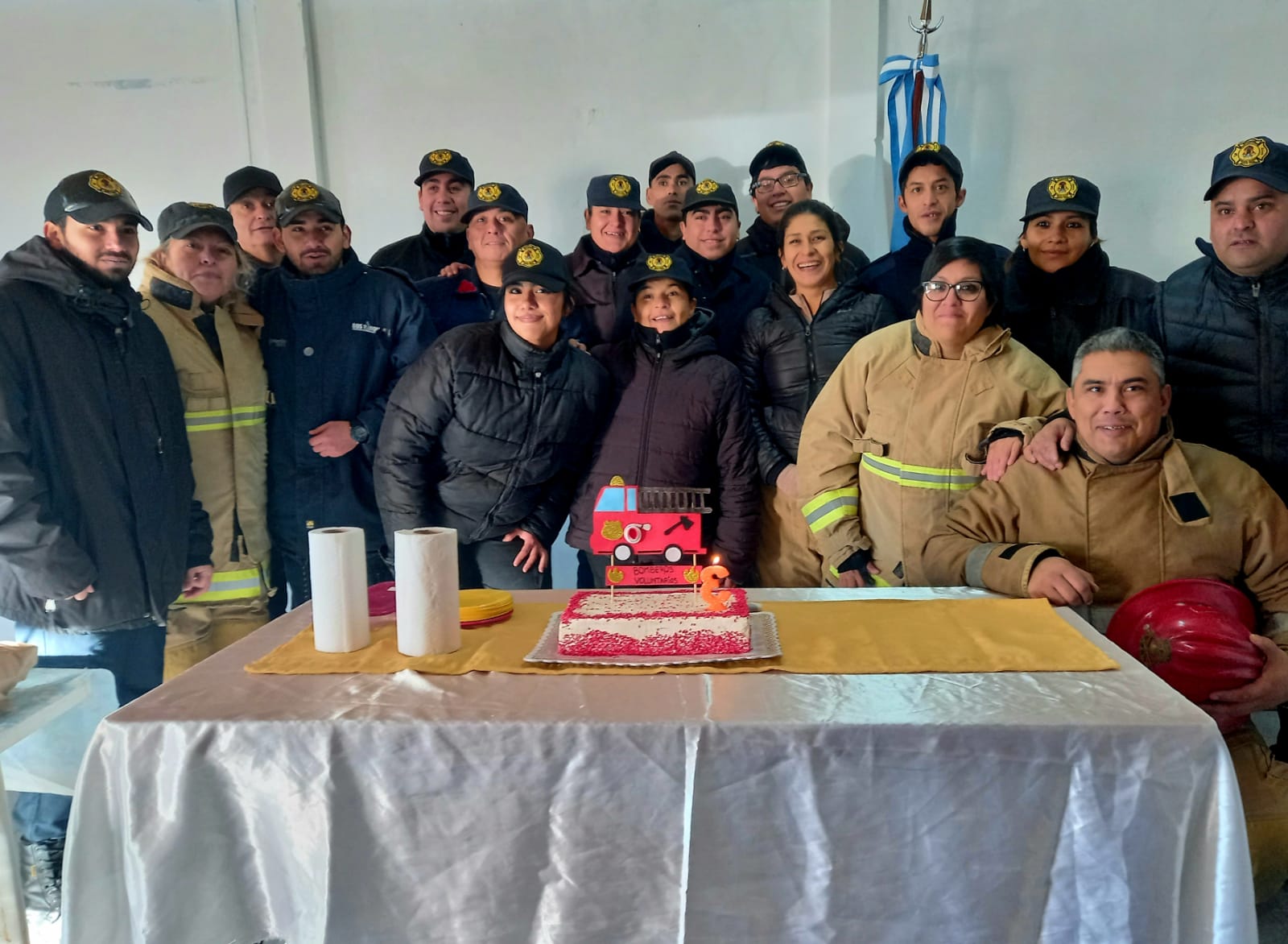 Hoy se realizó el acto por el día del bombero voluntario