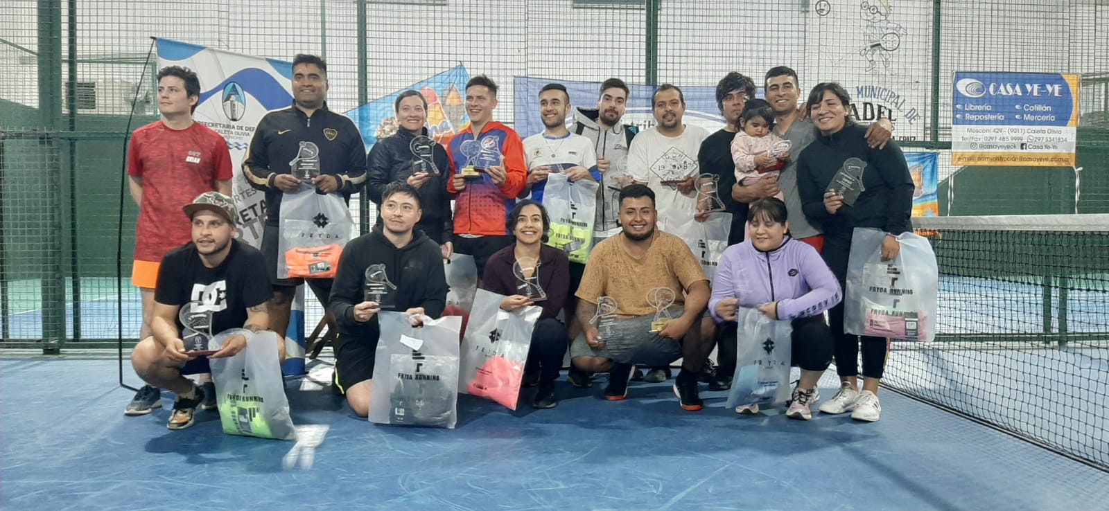 Pádel: Se jugó el Torneo Aniversario organizado por la Escuela Municipal