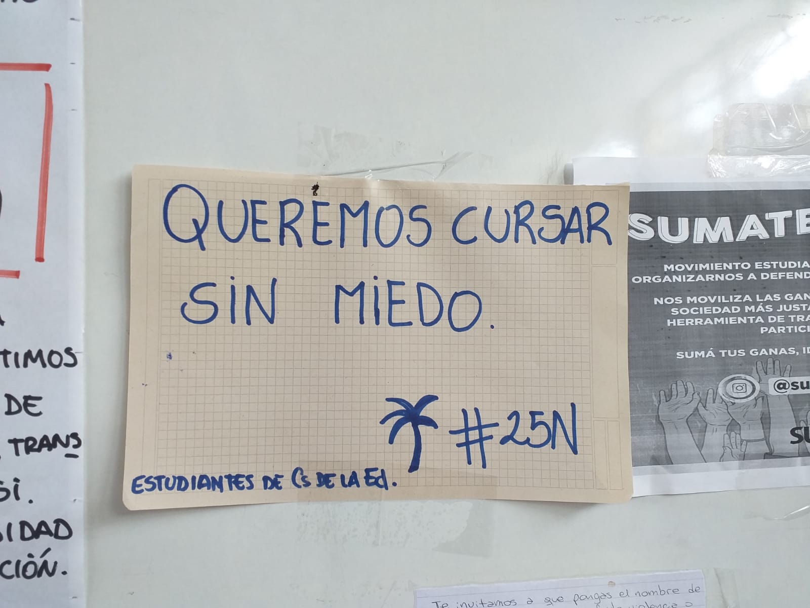 Estudiantes de Ciencias de la Educación dicen 