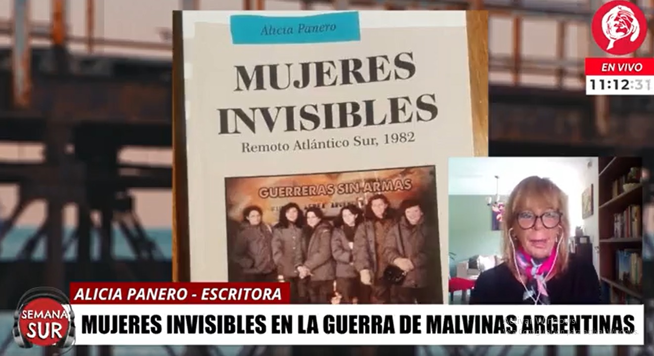 Escritora Alicia Panero destaca la participación de mujeres en la guerra de Malvinas en su libro