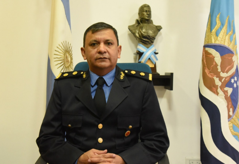 Discurso del comisario mayor Pablo Rodriguez, en un nuevo aniversario de la policía de Santa Cruz