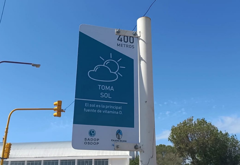 Inauguraron cartelería saludable en la costanera local