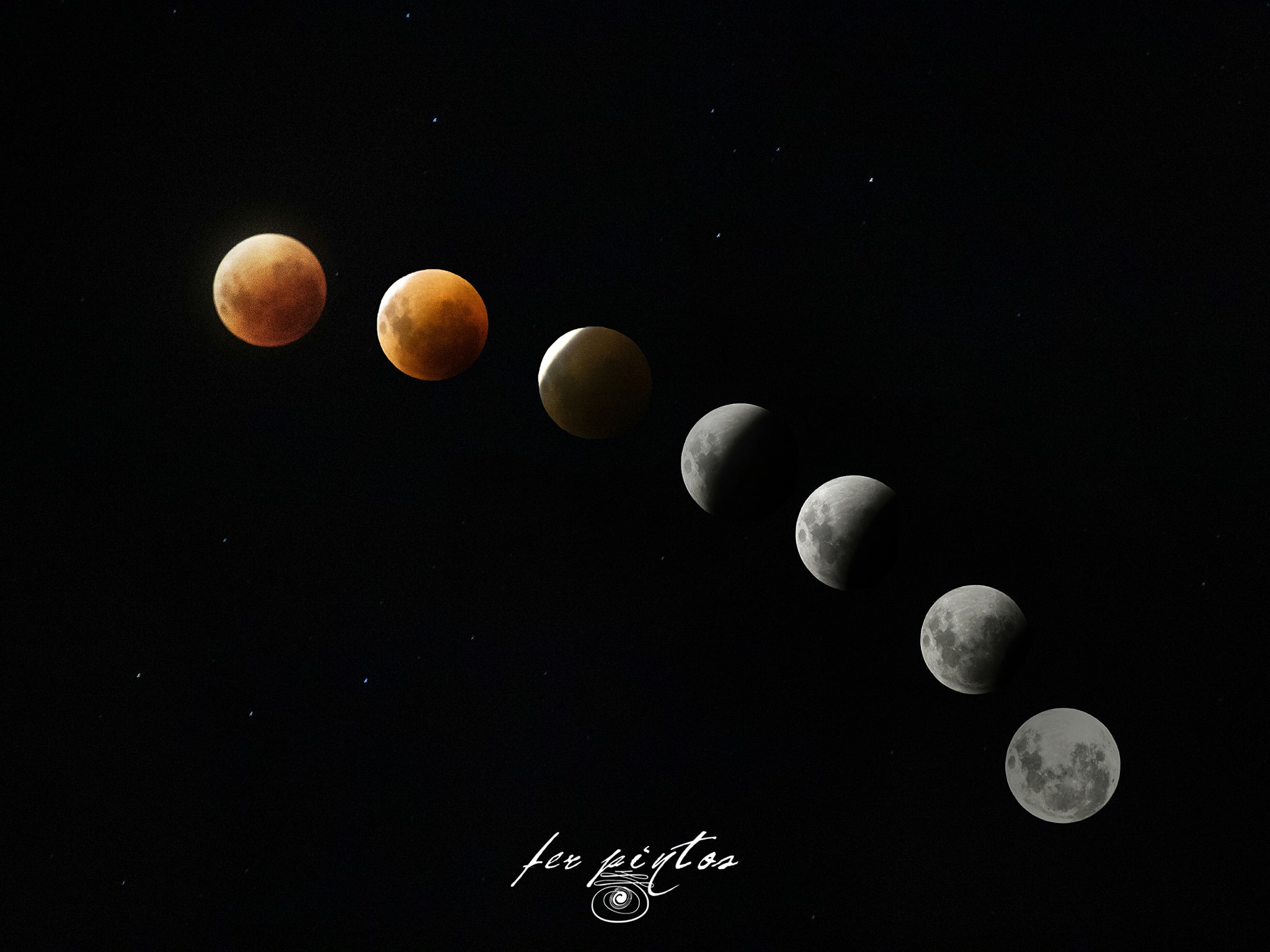 La Luna se tiñó de rojo en un espectacular eclipse total lunar, como se vio en Caleta Olivia 