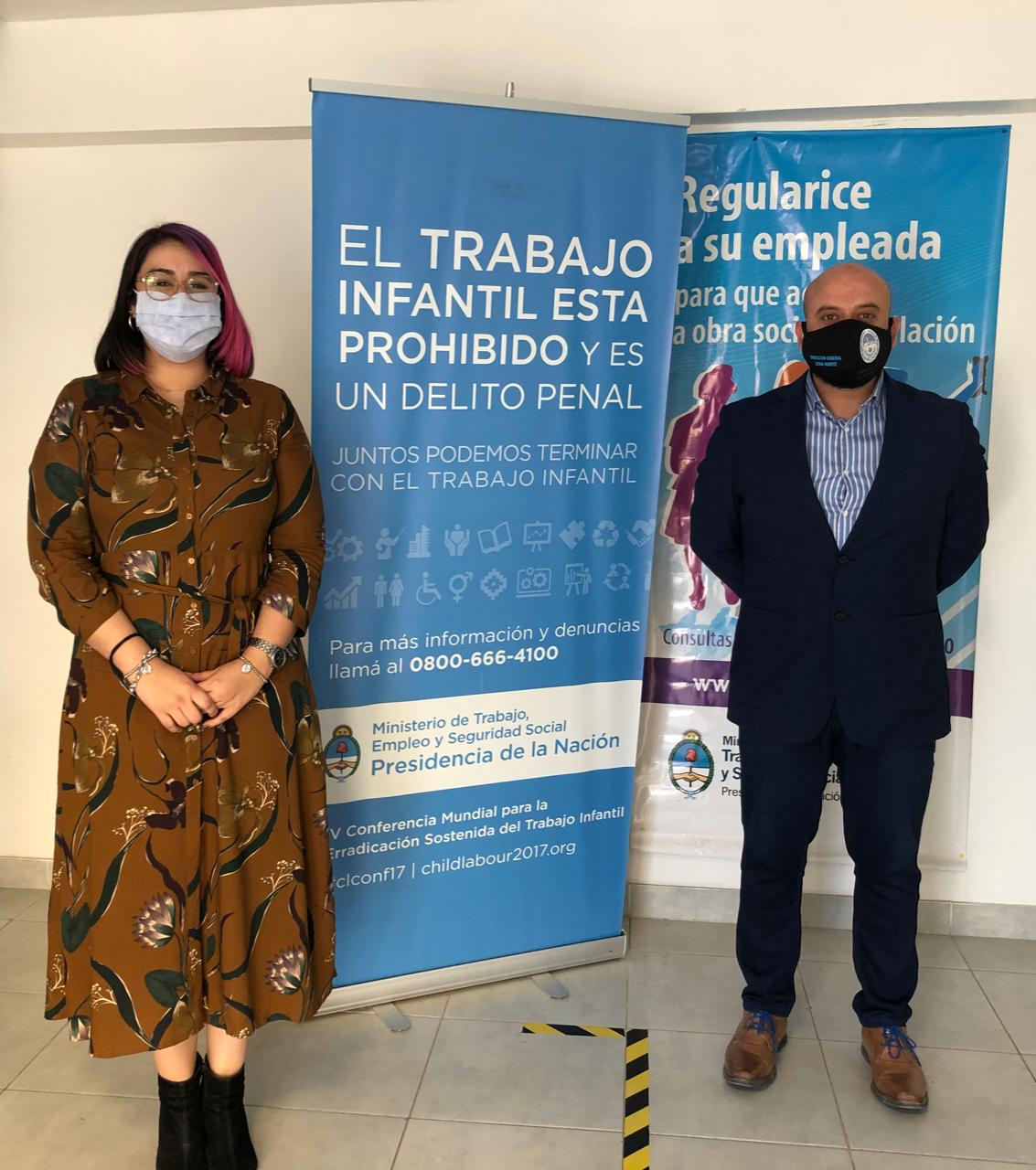 Carlos Aparicio se reunión Dana Castro, la flamante nueva delegada del ministerio trabajo de la nación