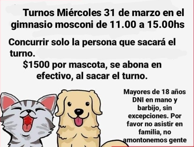 Comienzan las inscripciones para castración