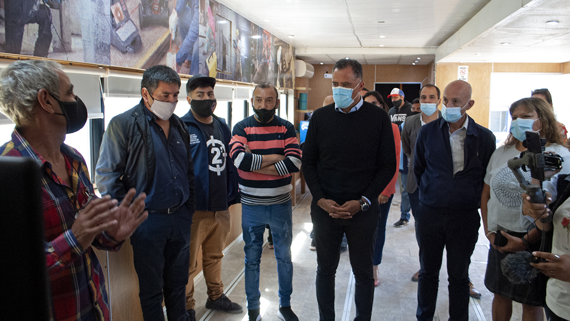 A partir del trabajo articulado entre Provincia, Municipio y AOMA iniciaron las capacitaciones de la industria minera en el Simulador Móvil