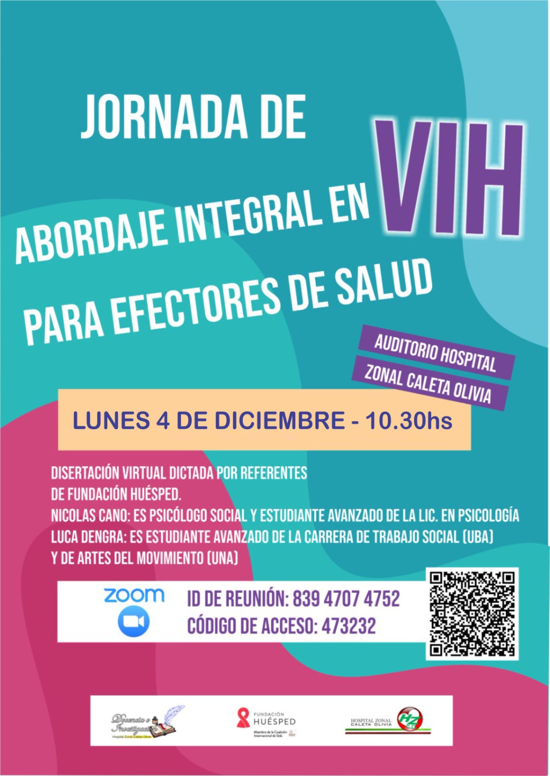 Jornada de capacitación virtual sobre VIH con la Fundación Huésped