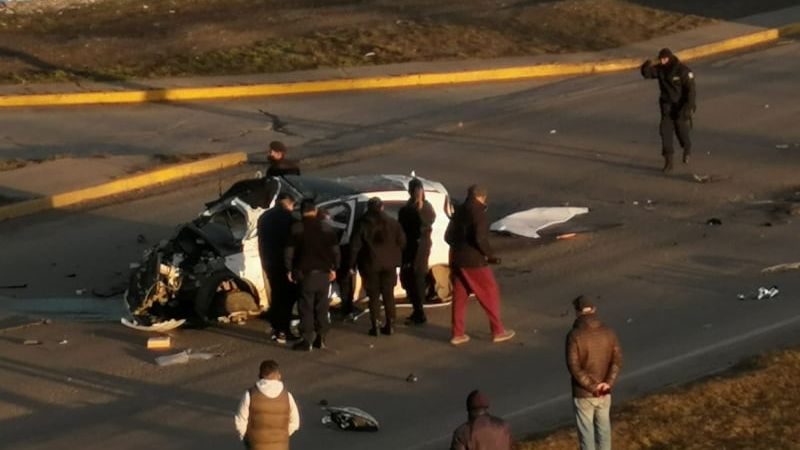 Impactante accidente en la autovía 17 de Octubre en Río Gallegos