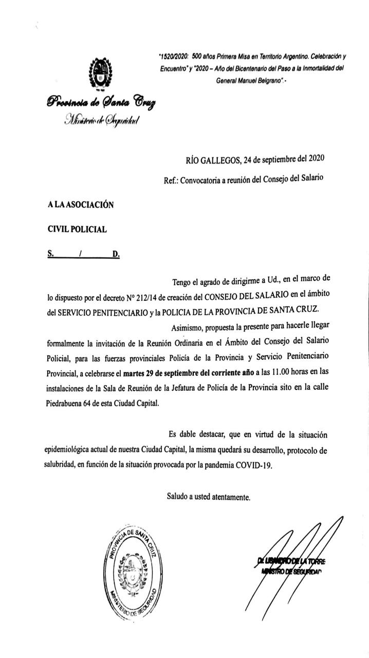 El gobierno convocó al personal policial para retomar la negociación salarial