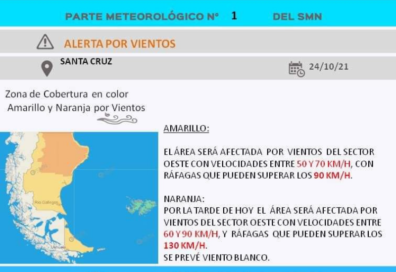 Alertan por ráfagas de 130 km/h para la zona norte de Santa Cruz