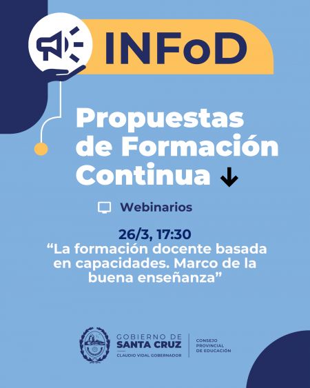 Invitan a participar del webinario “La formación docente en los nuevos escenarios contemporáneos”