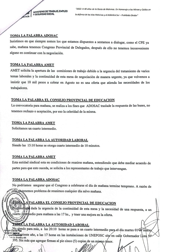 Vanina Galván: “El CPE no tiene ninguna intención avanzar en los reclamos que manifestamos”