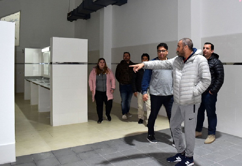 La obra en vestuarios del Complejo Municipal está a punto de concluir