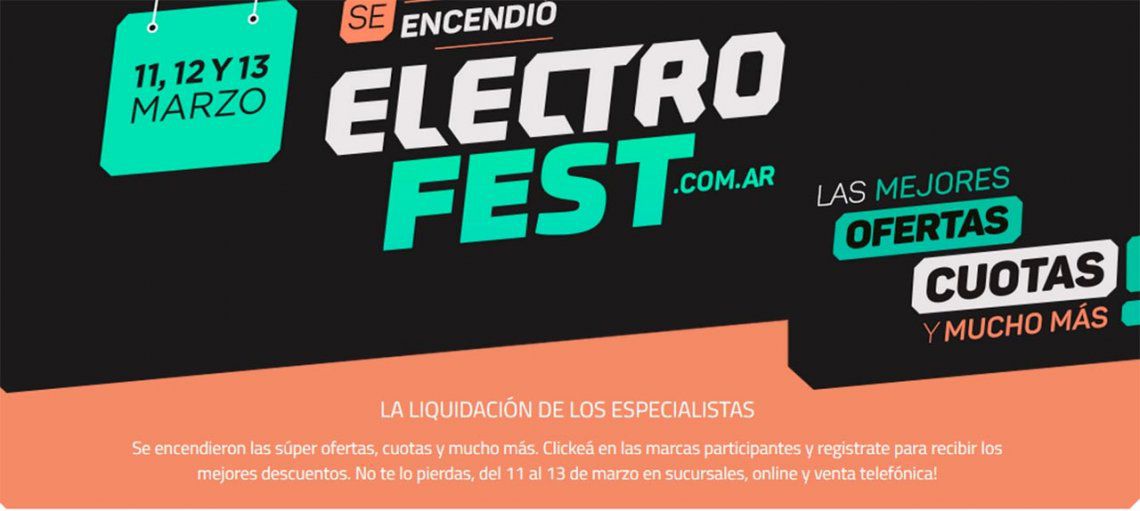 Se viene el ElectroFest: celulares, computadoras y electrodomésticos en 18 cuotas y con descuentos