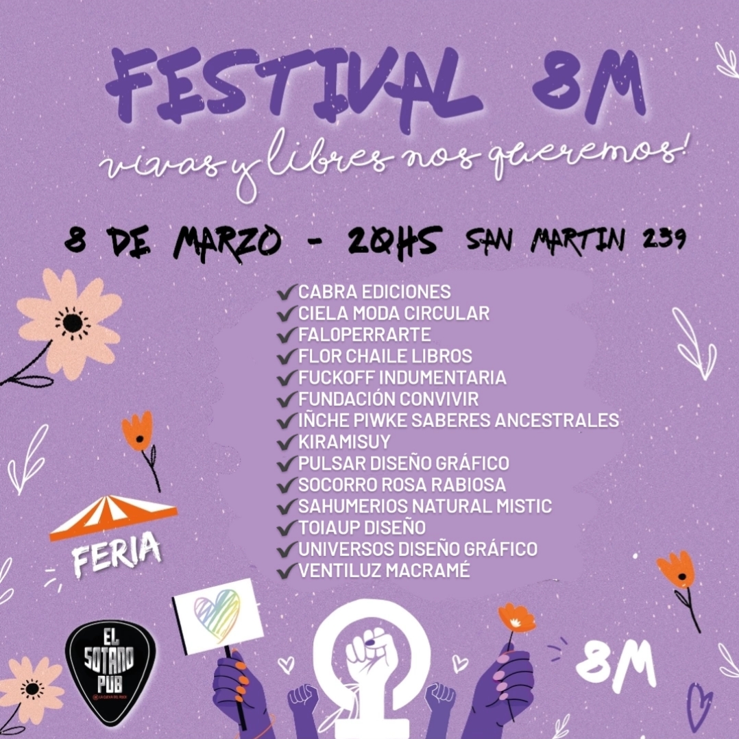 Comodoro Rivadavia: El Festival 8M invita a disfrutar de música, exposiciones y poesía