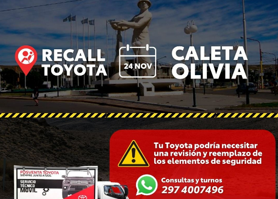 Toyota realizará revisión técnica gratuita a determinados modelos de vehículos