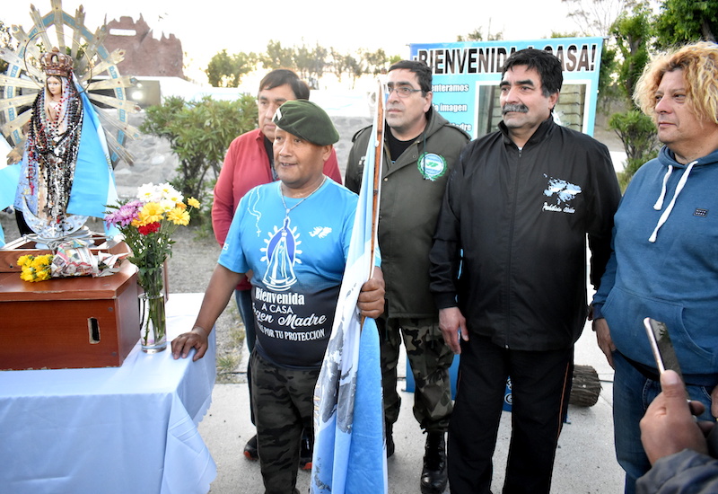 La imagen de la Protectora de nuestros Héroes de Malvinas está en la ciudad