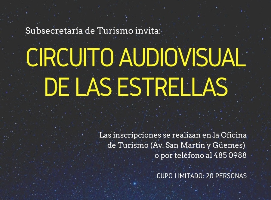 Con cupo limitado: Turismo prepara un circuito audiovisual de las estrellas