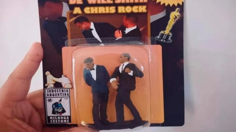 Viveza criolla: sacaron a la venta los muñecos del cachetazo de Will Smith a Chris Rock