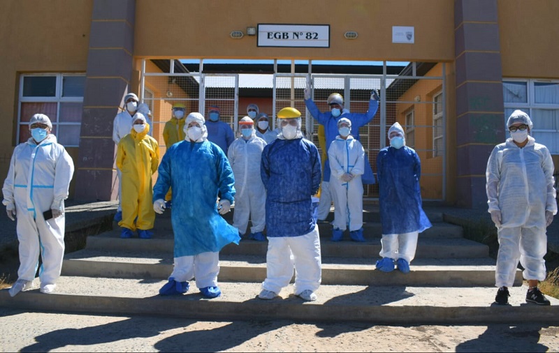 Inmunizaron a los integrantes del Plan DetectAr de Caleta Olivia