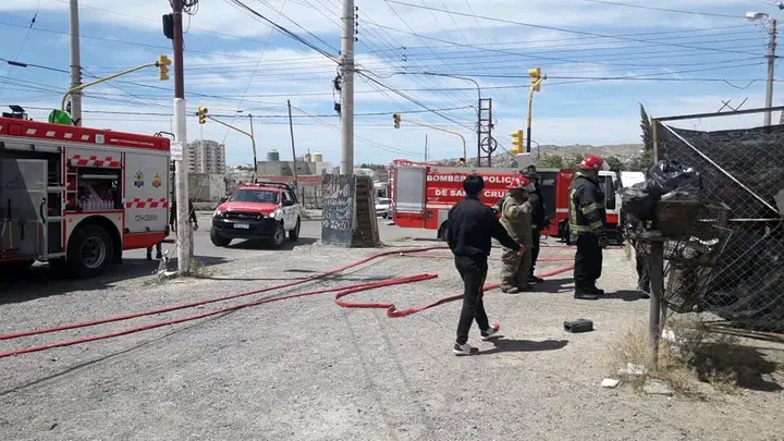 Principio de incendio en una verduleria