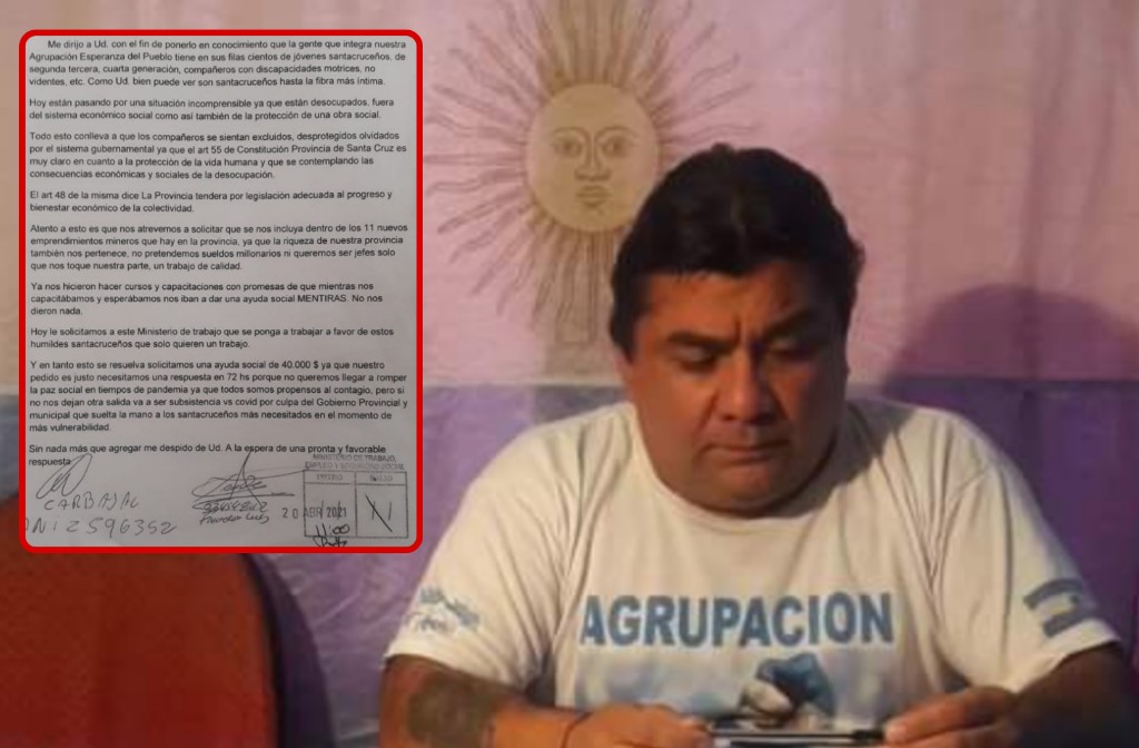 Toja pide trabajo para desocupados a provincia y anuncia que el lunes se van a movilizar