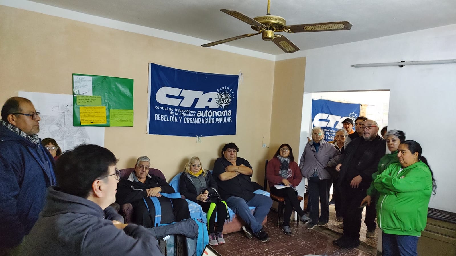 El vocal por los pasivos de la CSS se reunió con afiliados en ATE y tocaron temas de interés 