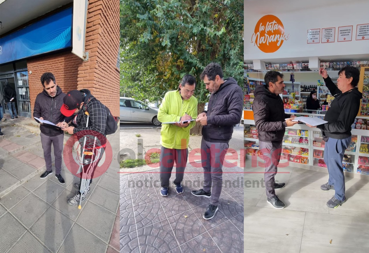 Bazán reunió firmas en el centro de la ciudad con el fin de solicitar un cuartel de bomberos al ejecutivo provincial
