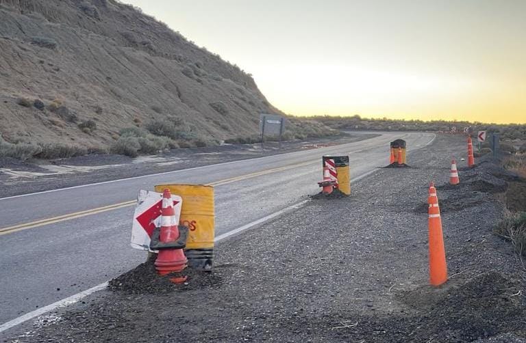 Vialidad Nacional trabaja en el sector afectado de Ruta 3