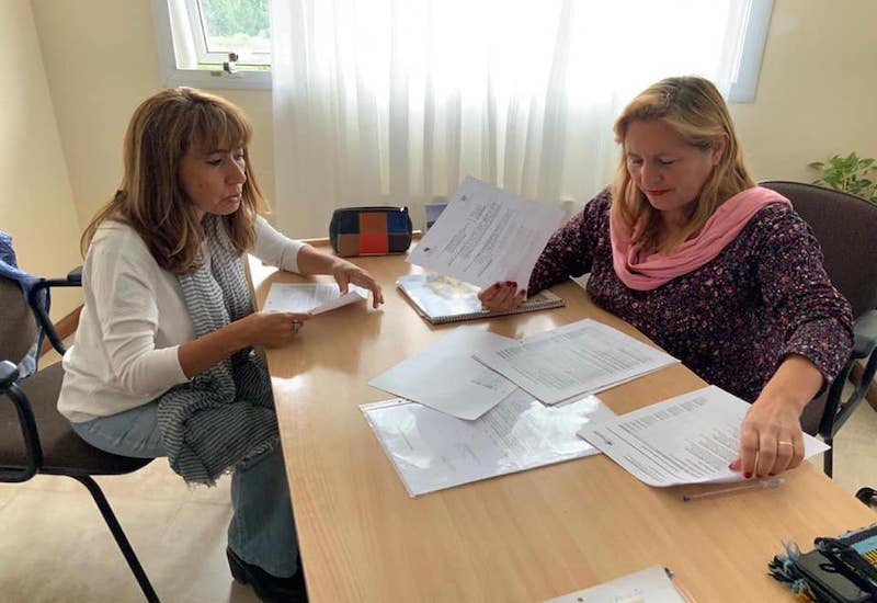 LA DIPUTADA NACIONAL ROXANA REYES RECORRIO EL CALAFATE