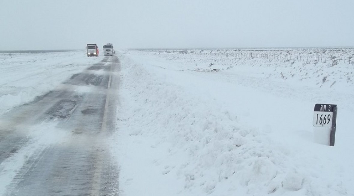 Temporada invernal: conoce el estado de rutas provinciales y nacionales en Santa Cruz
