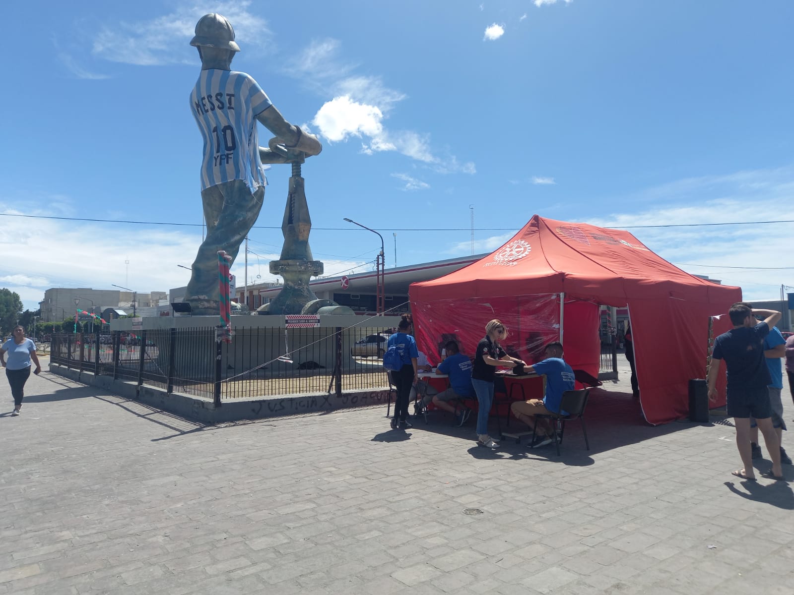 Esta mañana se realizó una colecta de sangre en el Gorosito