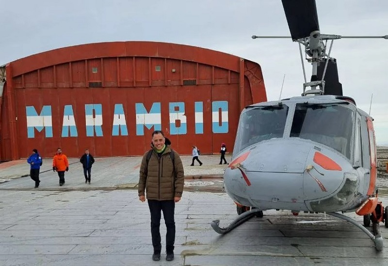 Quiroga destacó soberanía argentina en la Antártida tras viaje a la Base Marambio