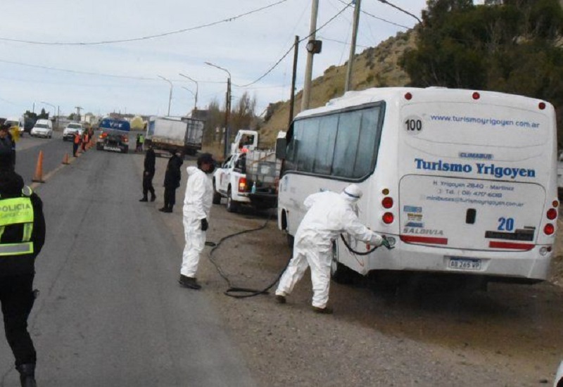 Los 4 casos positivos de covid registrados en Rio Gallegos pasaron por el acceso norte a Caleta Olivia 