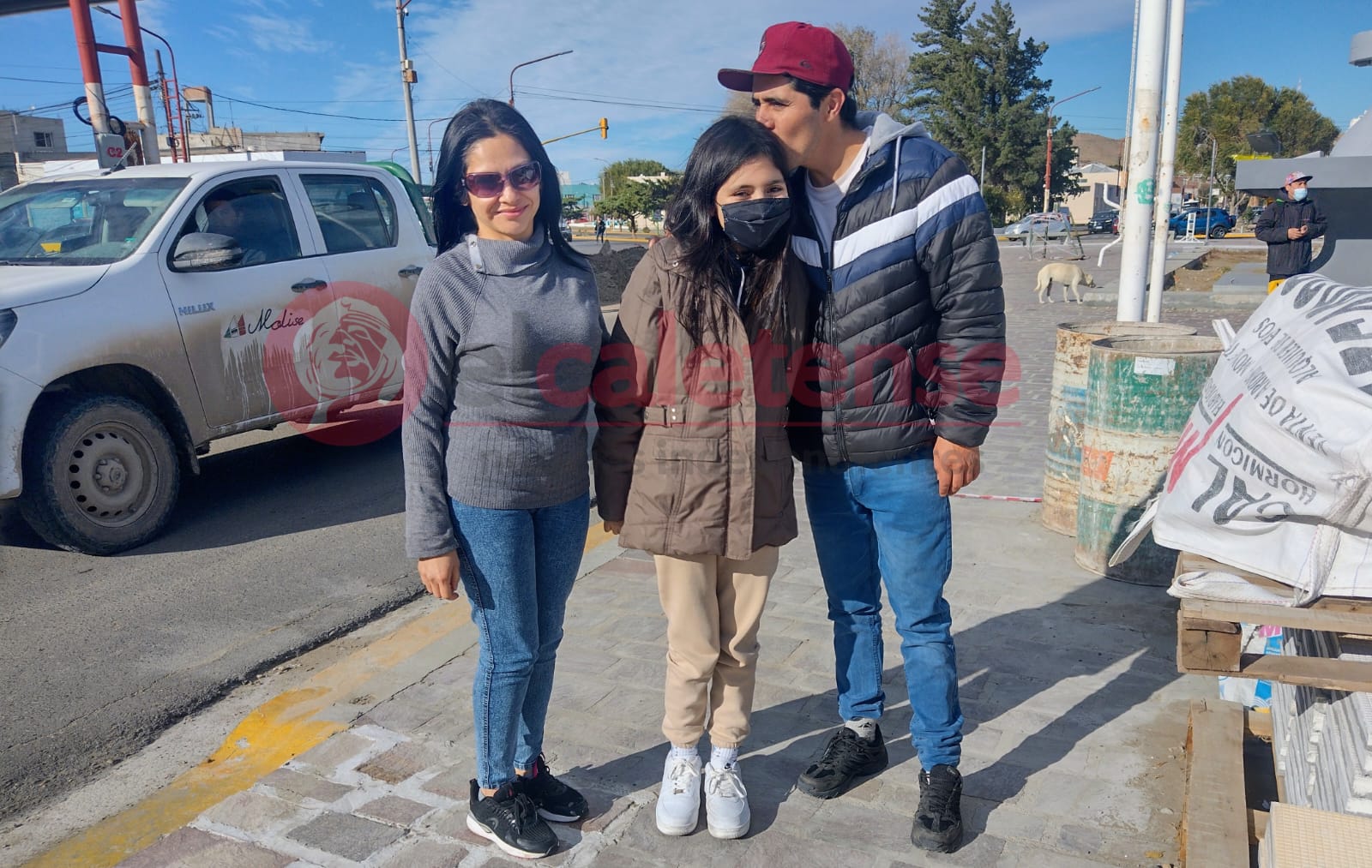 Geraldine regresó a Caleta: 