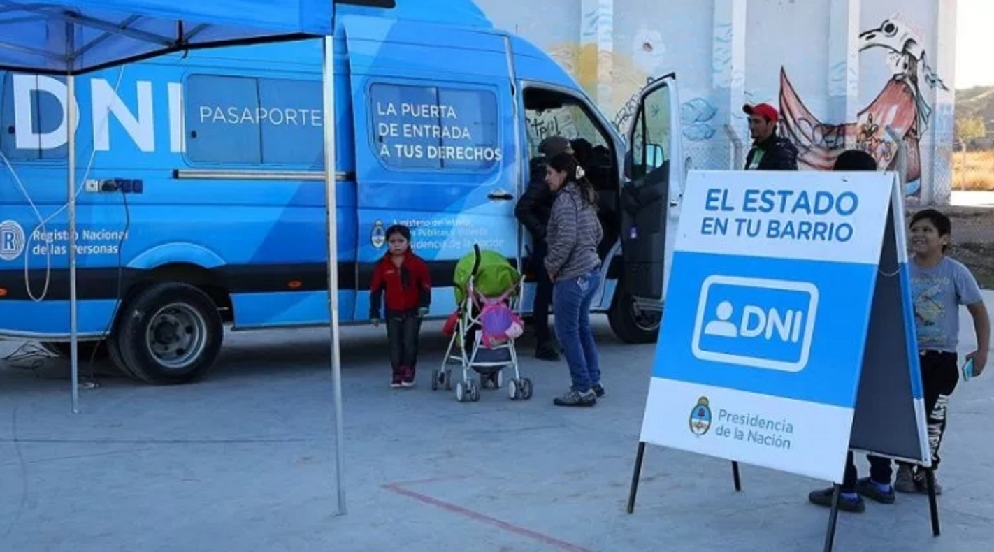 El movil para realizar tramite de DNI estará mañana en el Gimnasio Enrique Mosconi