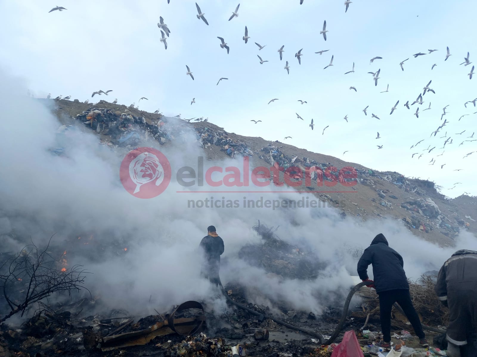 Se produjo un incendio en el basural local, alrededor de las 7:00 horas 