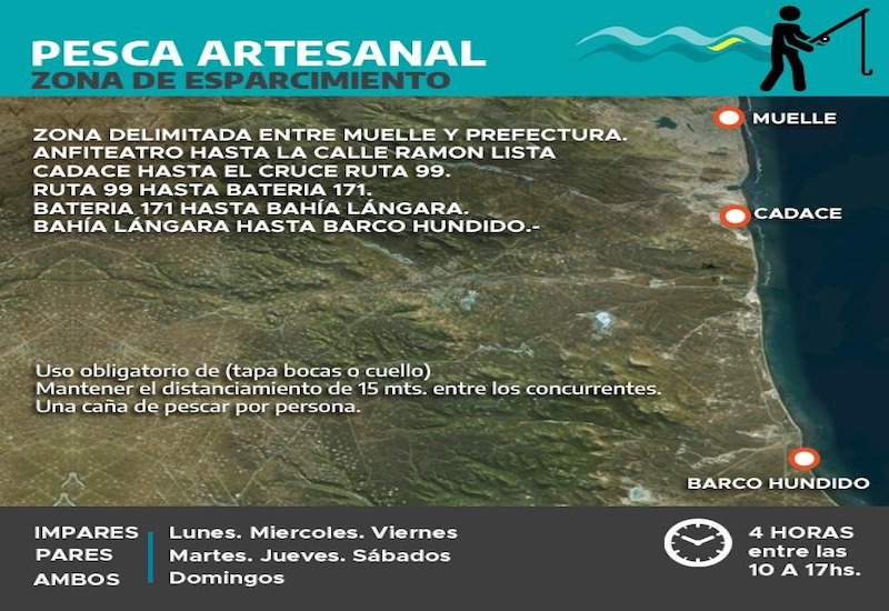 En Caleta Olivia ya se puede ir a pescar 