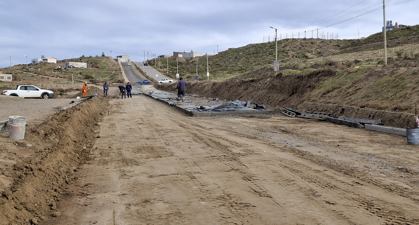 Las obras de pavimentación impulsadas por el municipio avanzan