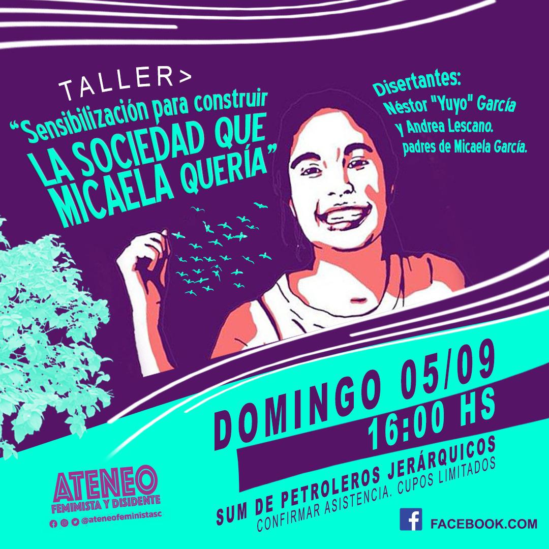 Padres de Micaela García brindarán un taller de capacitación en Caleta Olivia