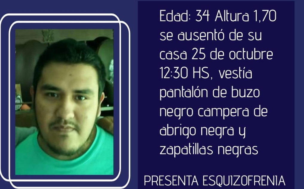 Buscan a un hombre con esquizofrenia que se fue caminando desde Truncado hasta Caleta 