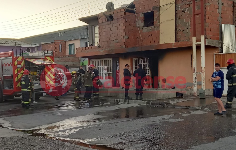Caleta Olivia: Hubo un principio de incendio en una vivienda en barrio Los Pinos 