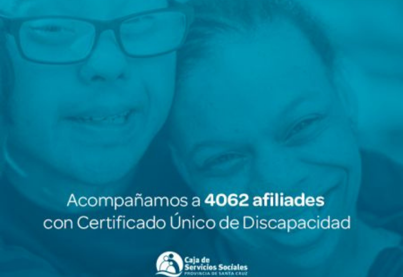 La Caja de Servicios Sociales acompaña a 4062 afiliados con Certificado Único de Discapacidad