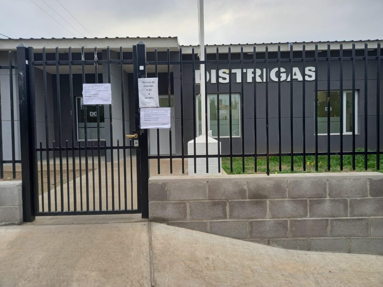 Distrigas cerrado por casos positivos de Covid 19