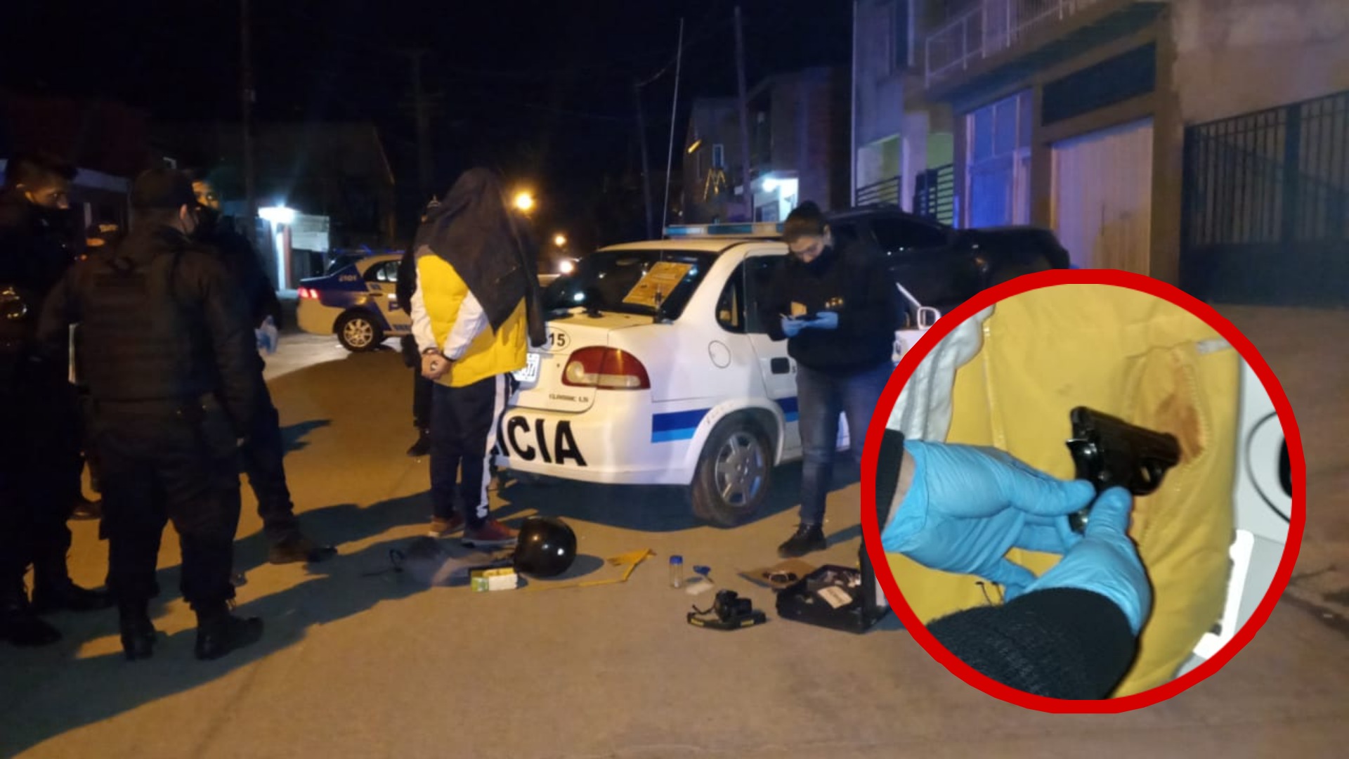 A punta de pistola en Caleta: Le robaron a repartidores de mercadería y la Policía los atrapó