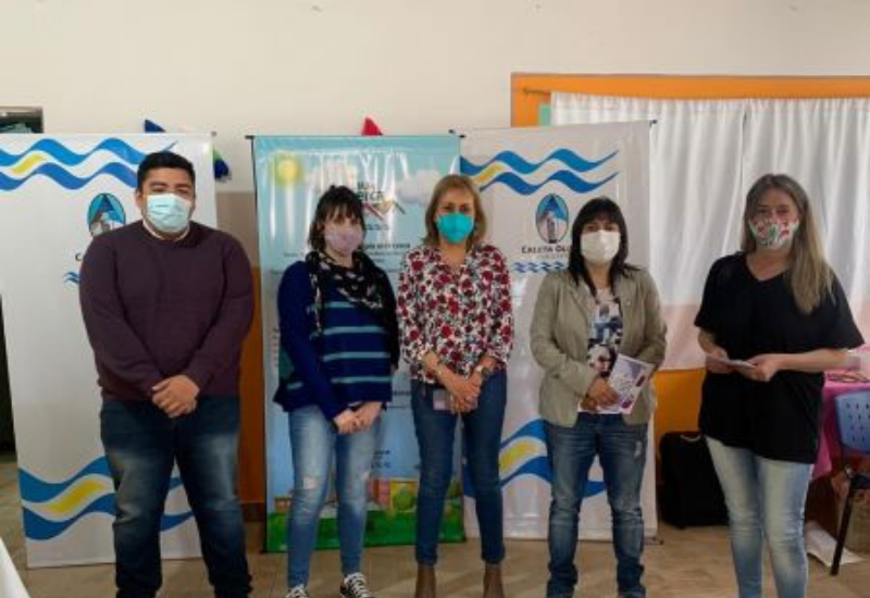 Intensa jornada de trabajo del Ministerio de Desarrollo en Caleta Olivia