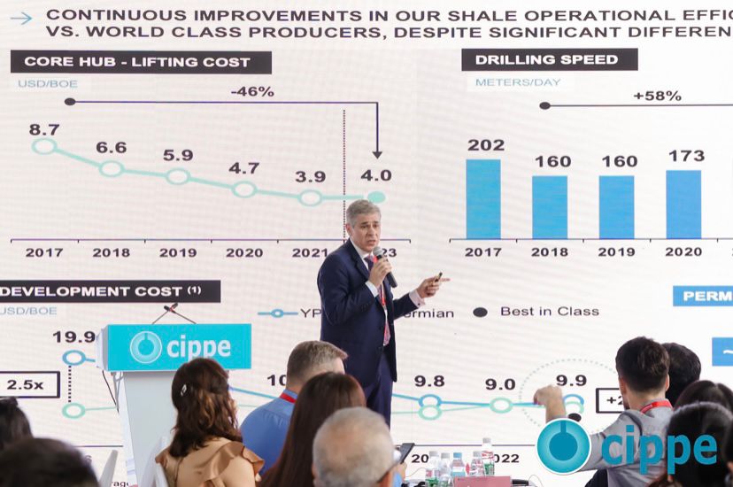 Pablo González expuso en China los proyectos de YPF