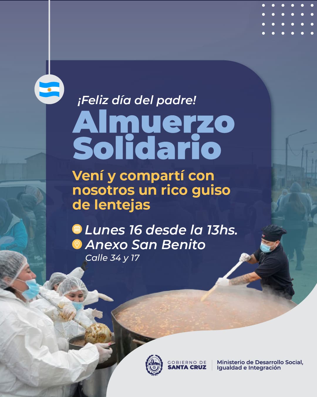 Gran lentejeada por el Día del Padre en el Barrio San Benito