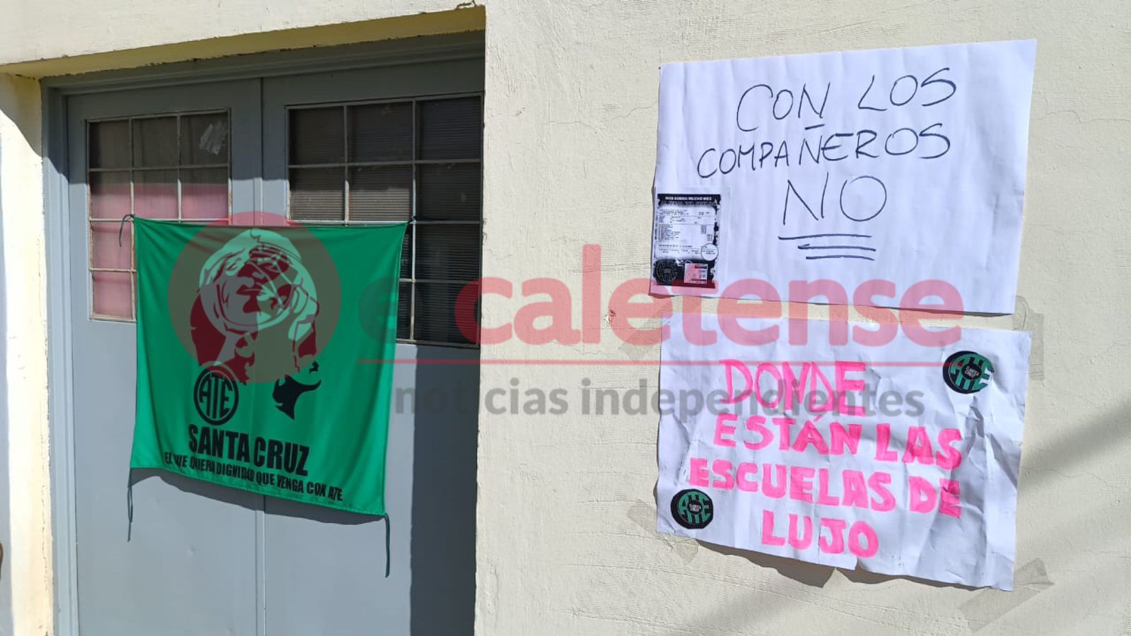 Paro de 96 horas: trabajadores de ATE Caleta Olivia se manifiestan en busca de aumentos salariales