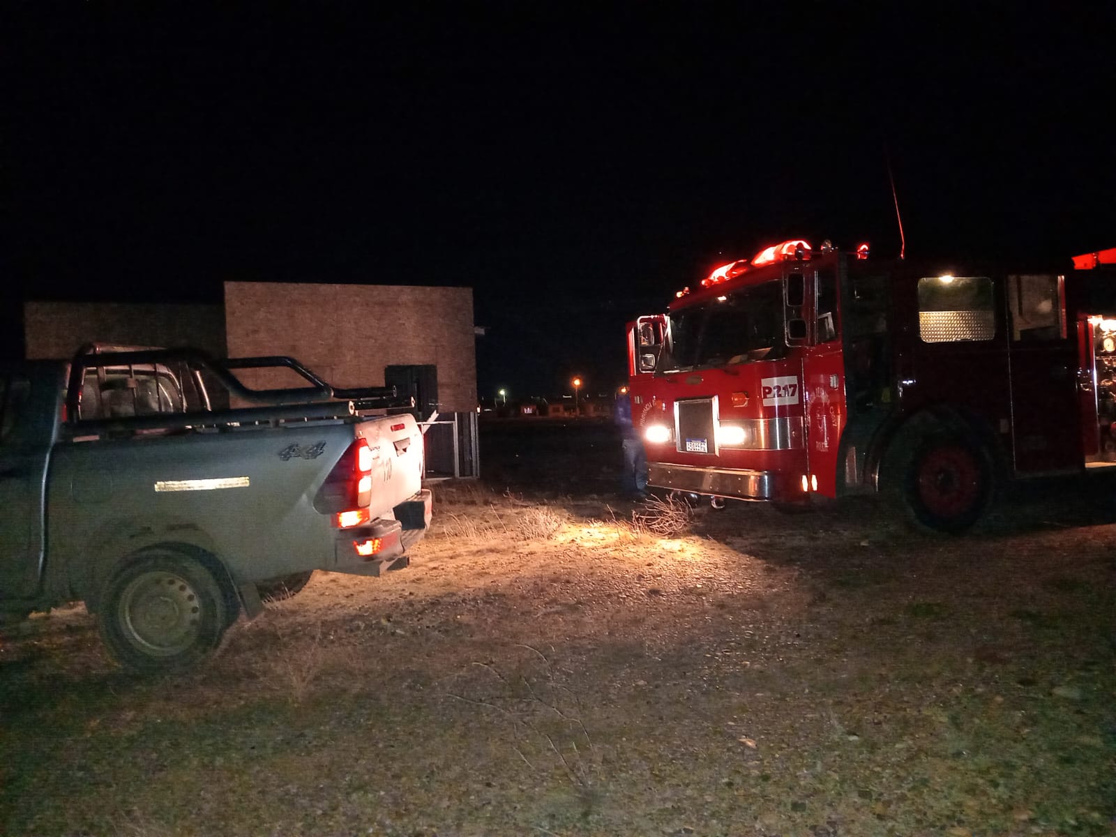 Intentaron prender fuego una vivienda en construcción en Puerto Deseado